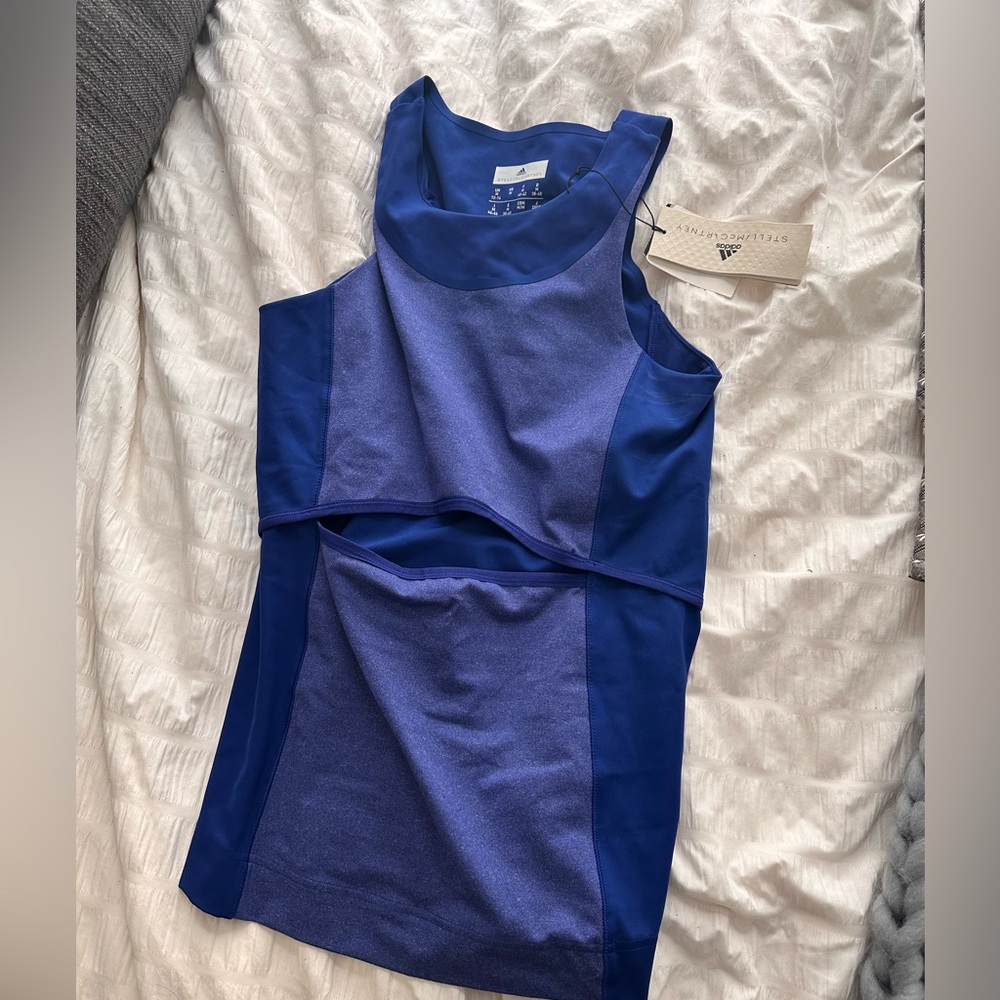 Adidas blue tank top